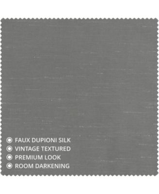 Vintage Textured Faux Dupioni Silk Curtain