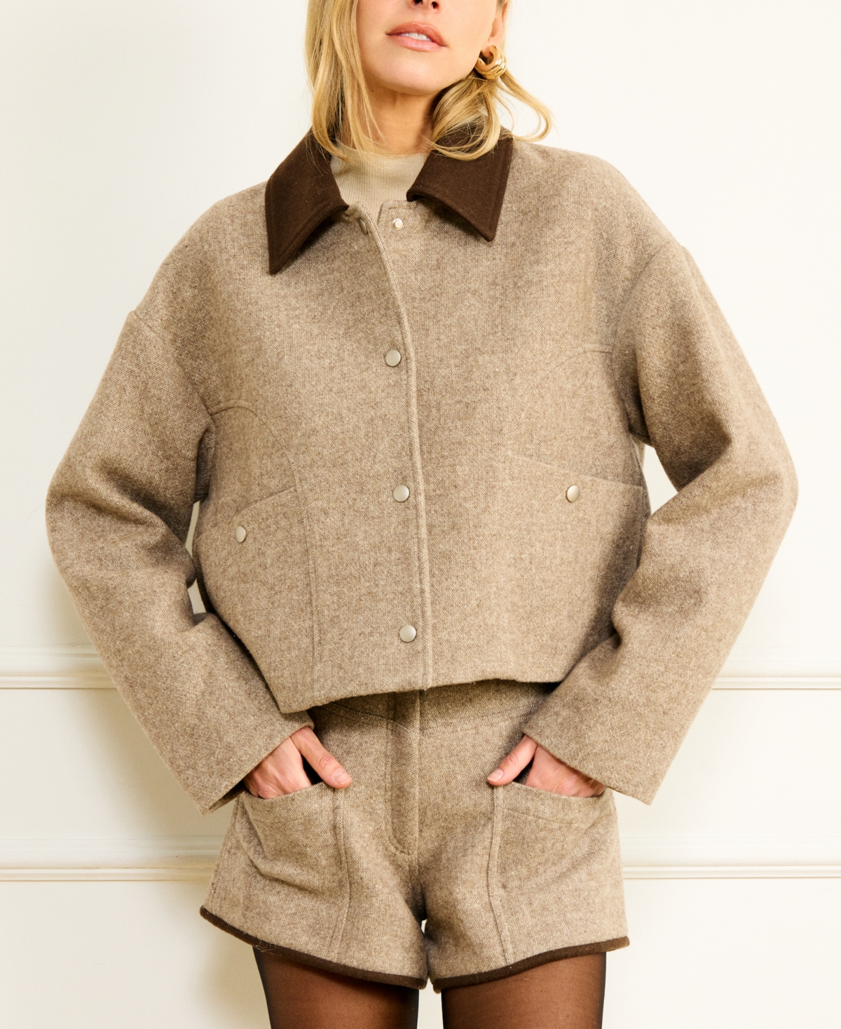 Line & Dot Women's Ingrid Collared Jacket