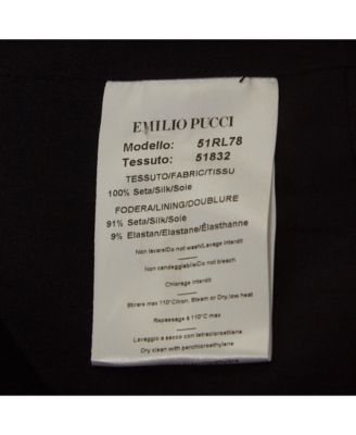 Women's Black Pinstripe Silk Short Shift Dress