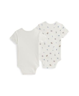 Baby Boys' Bear Short-Sleeve Bodysuit, 2-Piece Set