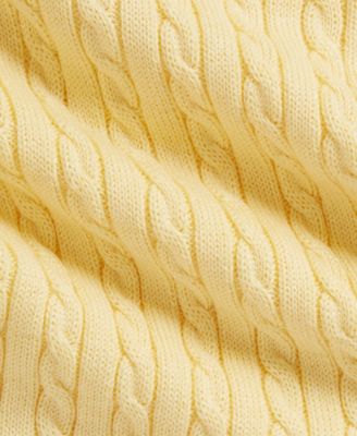 Baby Girls' Mini-Cable Polo Sweater Dress