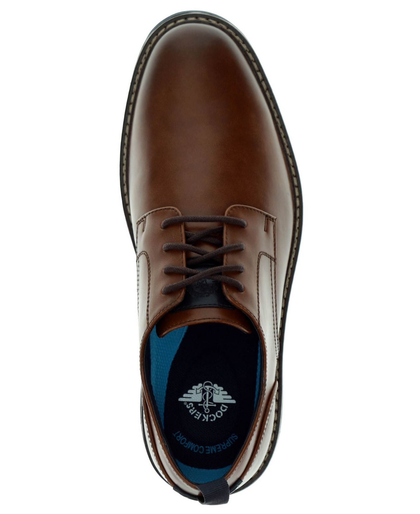 Обувь Dockers Men's Easedale Casual Lace-Up Oxford Shoe, цвет: Коньячный — фото 4