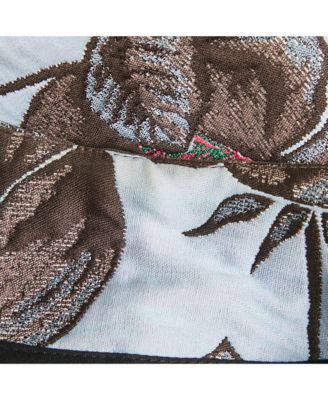 Women's Blue Floral Jacquard Shift Dress