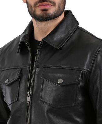 Men's Regular-Fit Collared Neck Jacket
