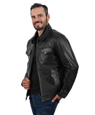 Men's Regular-Fit Collared Neck Jacket