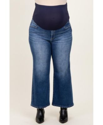 Plus Size Cropped Wide-Leg Jeans