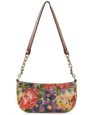 Sassi Small Leather Baguette Crossbody Shoulder Bag