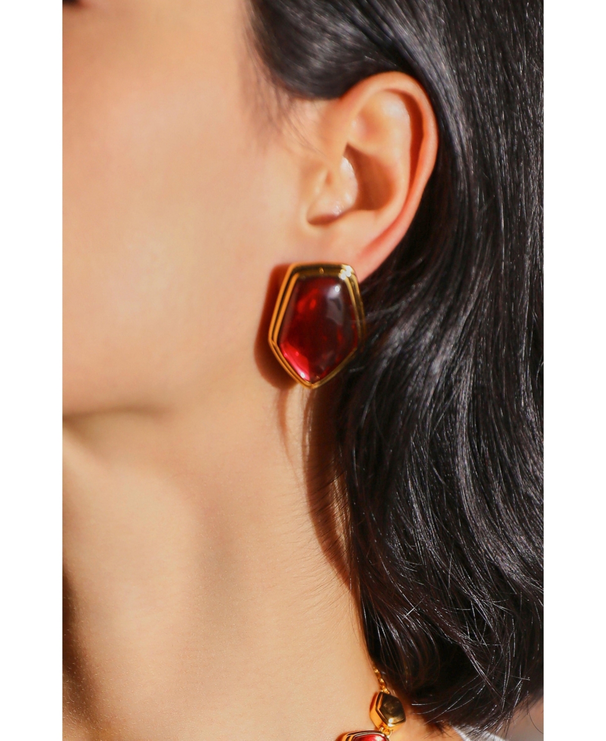 Retro Chic Rome Velvet Earrings