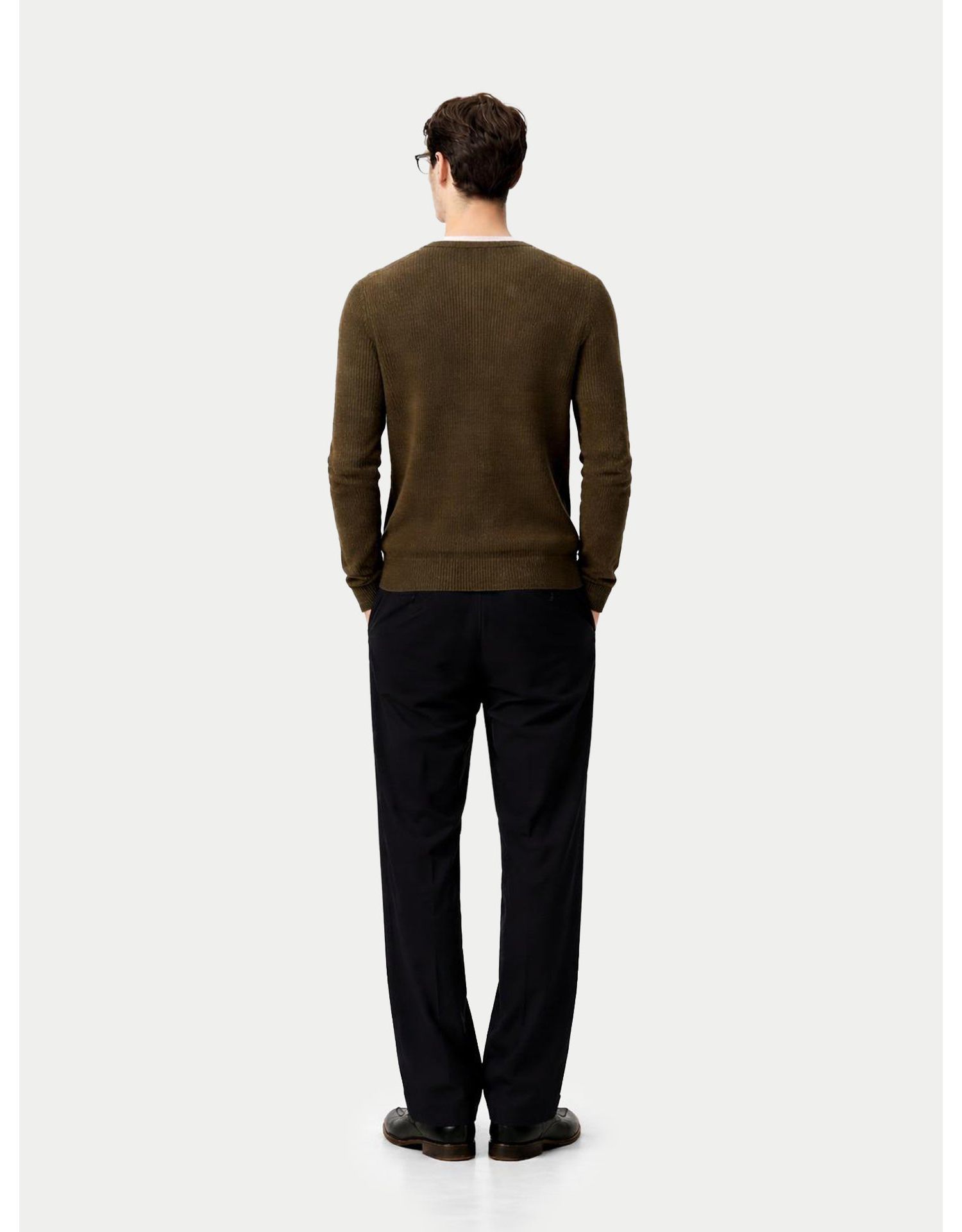 Men's Ribbed Cashmere Sweater