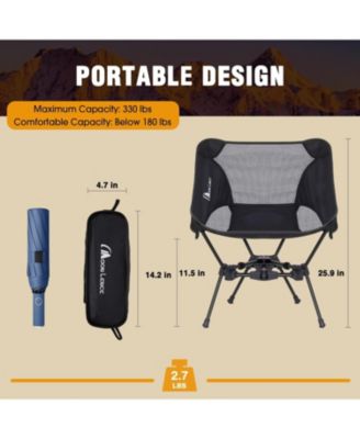 Portable Camping Chair Backpacking Chair - The 4th Generation Ultralight Folding Chair -Lightweight Foldable Chairs for Hiking Beach