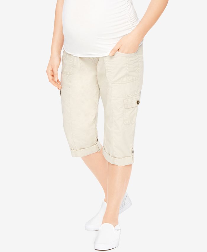 Motherhood Maternity Cropped Cargo Pants Macy's