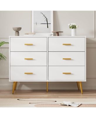 Dresser With 6 Drawers for Bedroom Storage Drawers Chest of Drawers