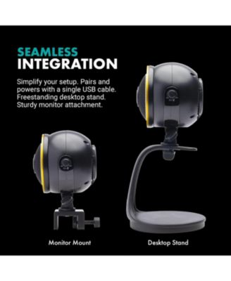 WebMic HD Pro - All-in-One Streaming Webcam, Microphone and LED Ring Light