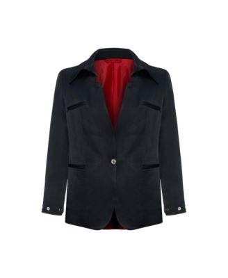 Women's Linen-Blend Tailored Blazer