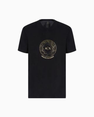 Armani Exchange Men's Stud Circle Logo T-Shirt
