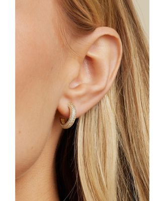 Brookes Crystal Hoops