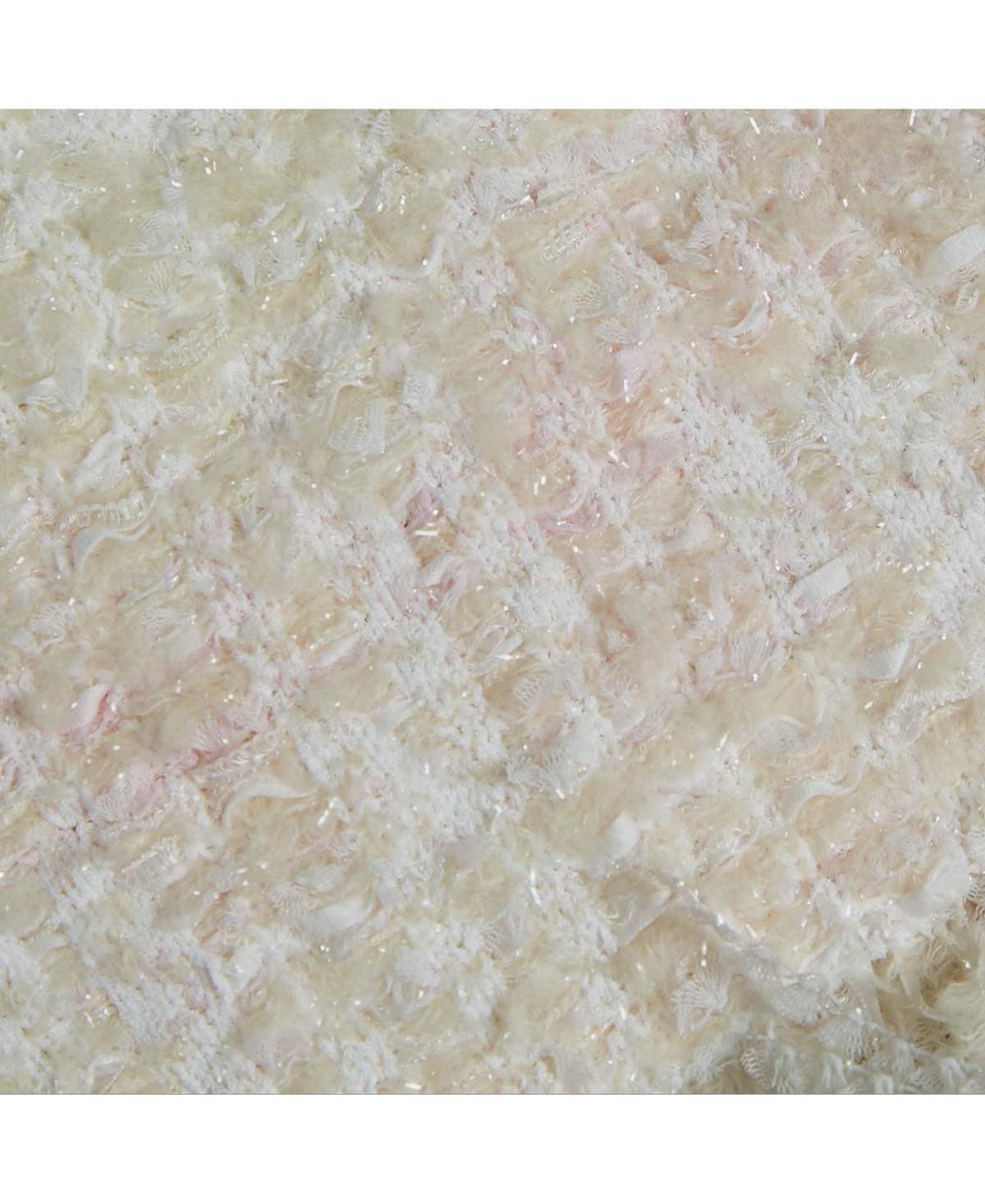 Pre-Owned Balmain Women's White Tweed Button Detail Pencil Skirt