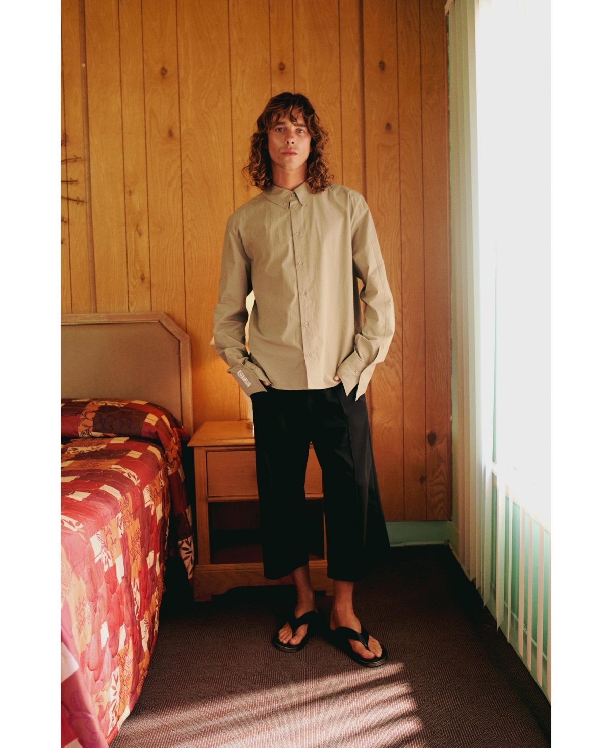 Pcfg Men's Cotton Patch-Detail Woven Shirt