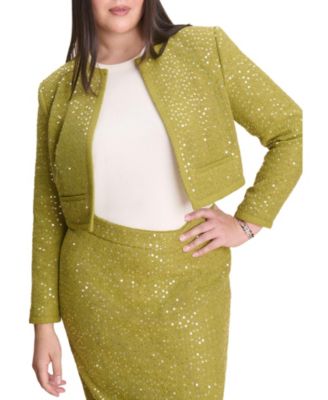 Women's Sequin Tweed Jacket