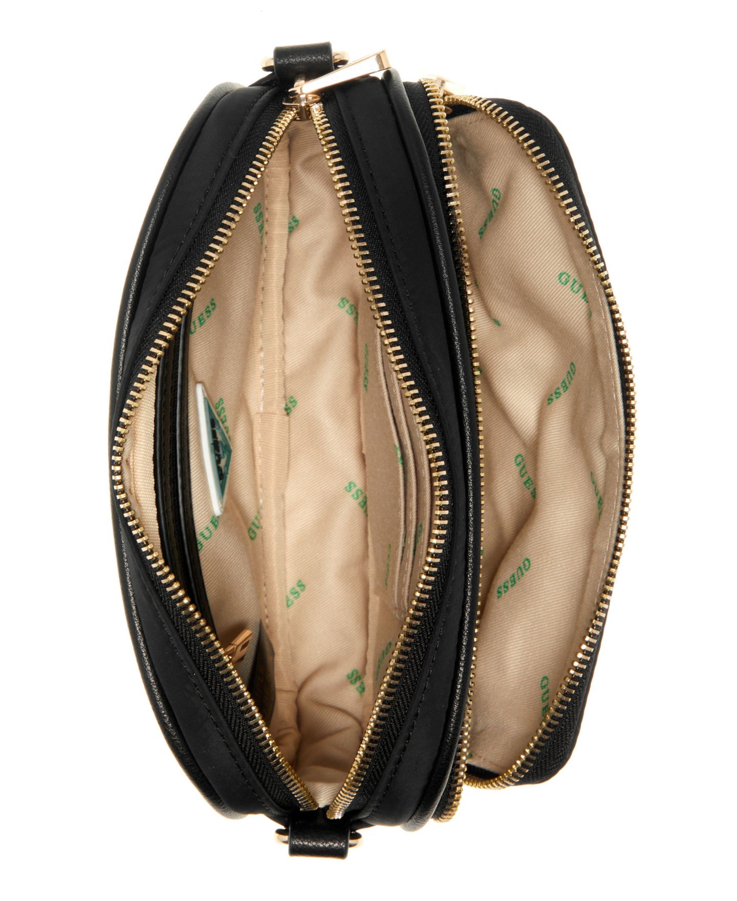 Женская сумка GUESS Gemma Small Crossbody Camera, цвет: Чёрный — фото 4