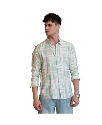 Men's Abstract-Deco Regular Shirt