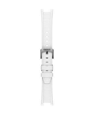Unisex White Silicone Bracelet Watch, 38mm
