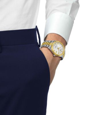 Men's Ballade Powermatic 80 COSC Two-Tone Stainless Steel Bracelet Watch 39mm