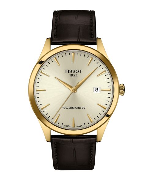 Мужские часы Tissot Brown Leather Bracelet Watch, 40mm