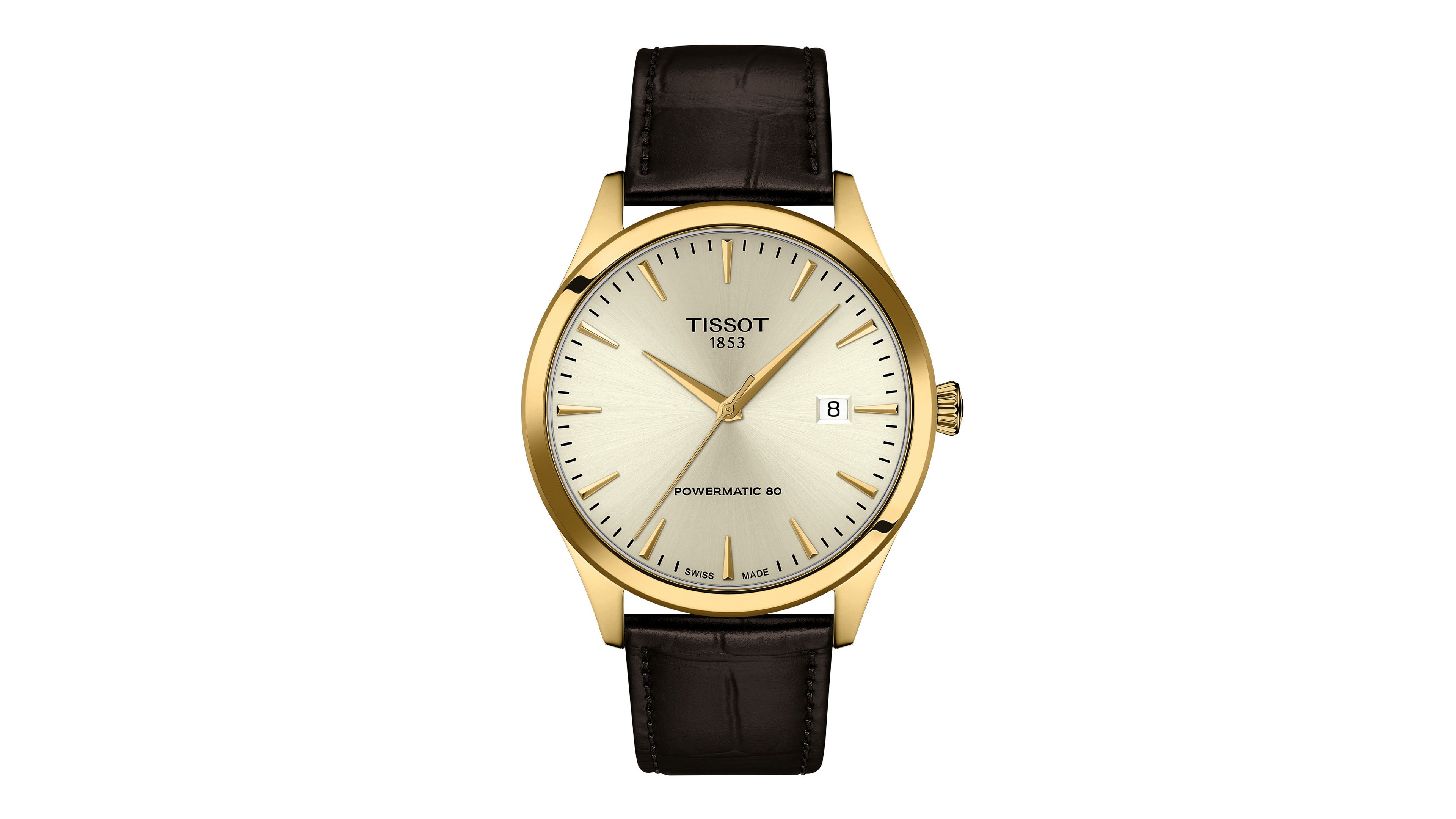 Tissot Men's Brown Leather Bracelet Watch