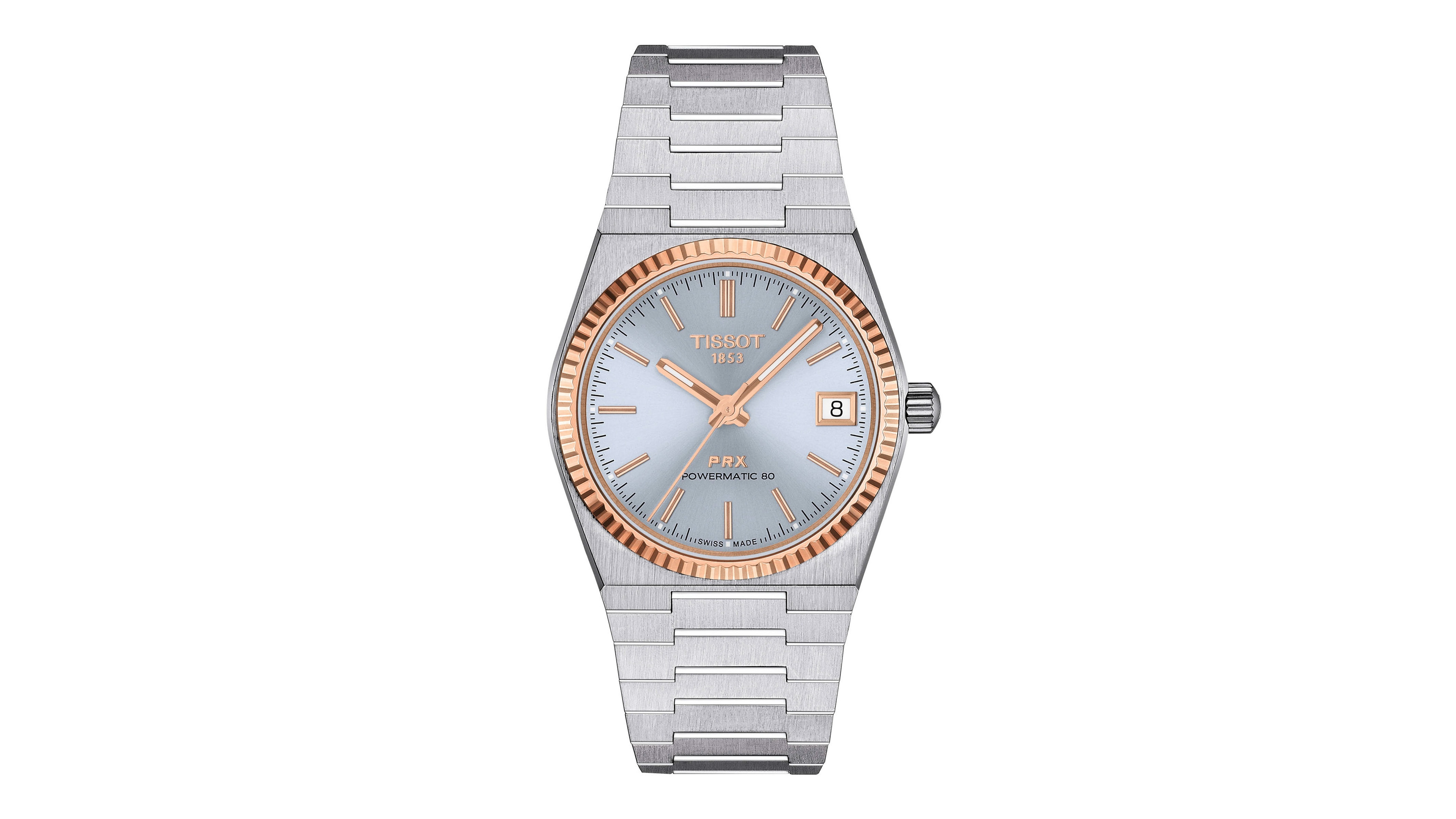 Tissot Unisex Gray Stainless Steel Bracelet Watch, 35mm