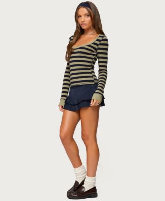Women's Rainey Striped Long Sleeve Top