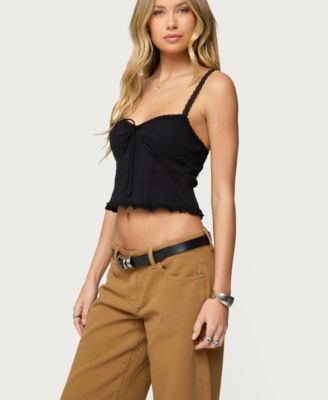 Women's Lacey Knit Tank Top