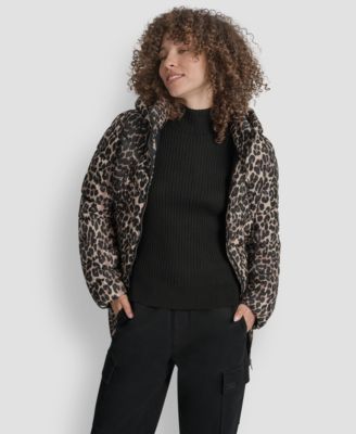 Women's Chevron-Quilted Full-Zip Puffer Jacket