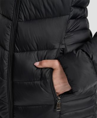 Women's Zip-Front Long Coat