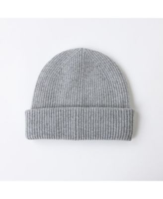 Men's Unisex Ribbed Lambswool Beanie