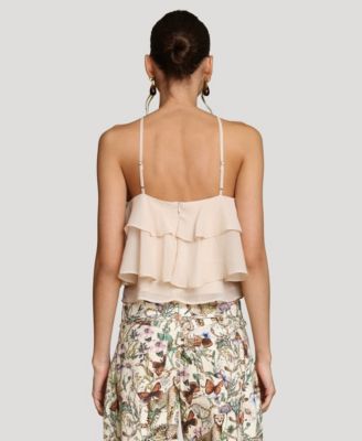 Women's Ruffle Halter Neck Top