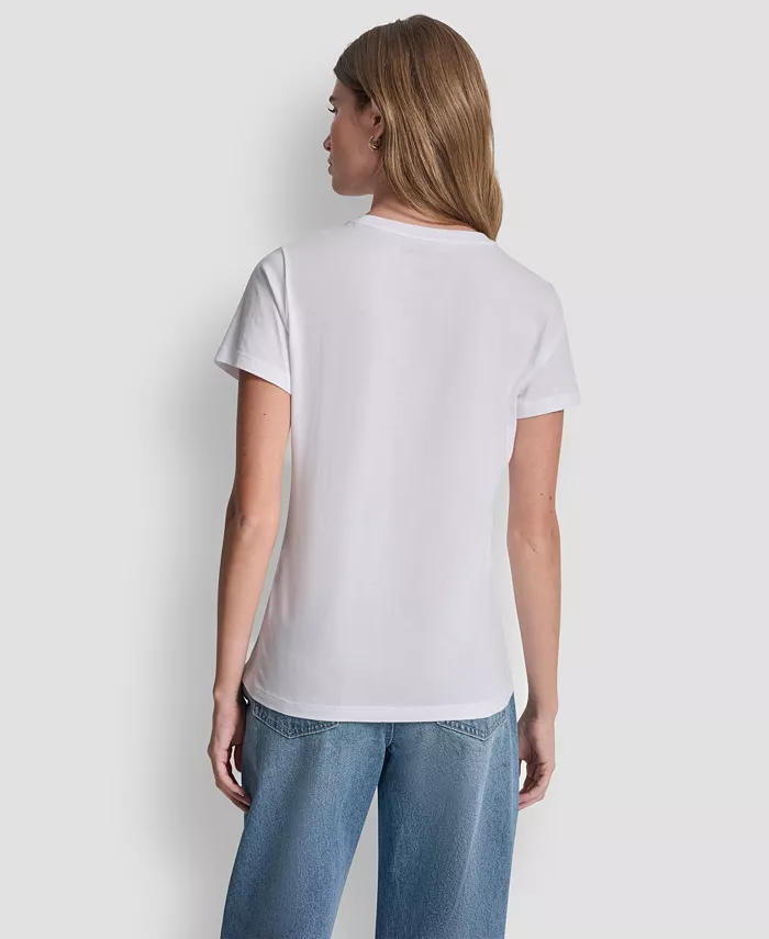 Women's Stacked Eyelet Logo Crewneck T-Shirt - thumbnail 10
