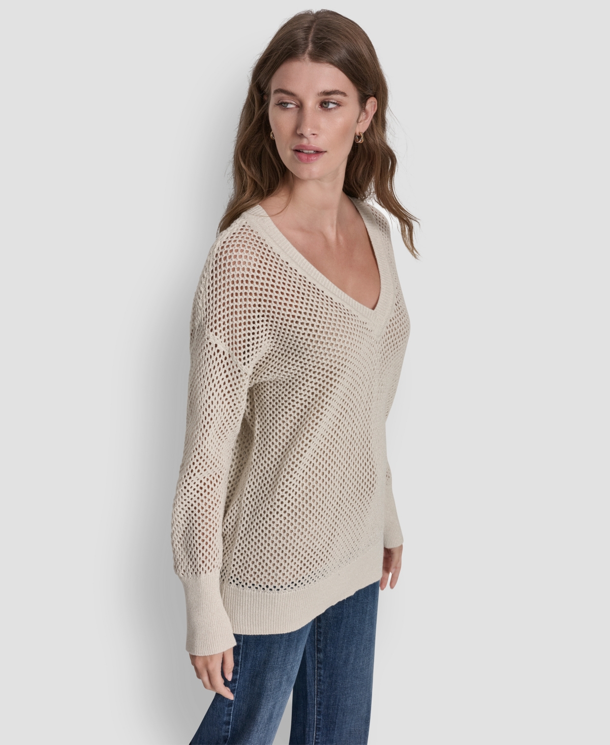 Dkny Jeans Women's V-Neck Sweater