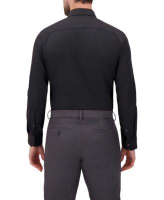 Men's 4-Way Check-Print Woven Dress Shirt