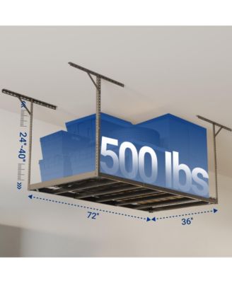 Max Series 36 in. W x 72 in. D Heavy Duty Ceiling Mounted Garage Rack