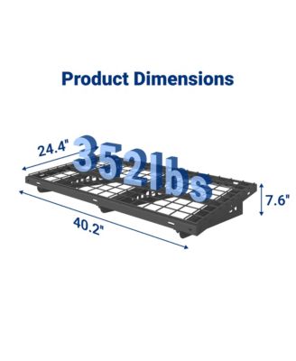 Heavy Duty Garage Wall Shelf MAX Series, Black — 40" X 24"