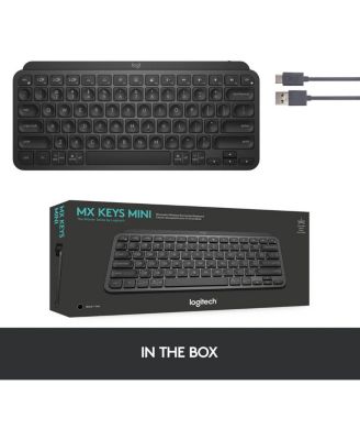 MX Keys Mini Minimalist Wireless Illuminated Keyboard (Black)
