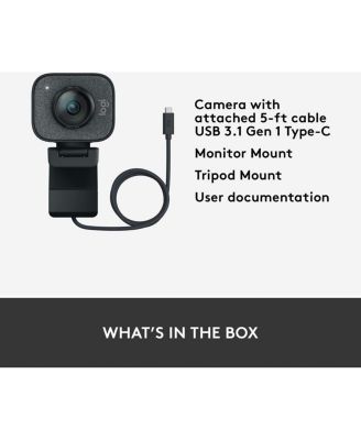 Streamcam Plus Webcam With Tripod (Graphite)