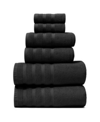 Luxury Soft & Absorbent 100% Ring Spun Cotton Towel Set for Bathroom, Shower, Spa - 6 Piece Set