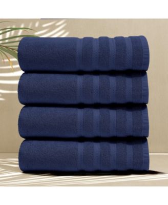 Luxury Soft & Absorbent 100% Ring Spun Cotton Bath Towels for Bathroom, Shower, Spa - 4 Piece Bath Towel Set