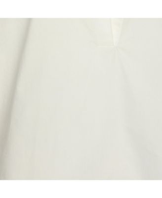 Women's White Cotton Poplin Shirt