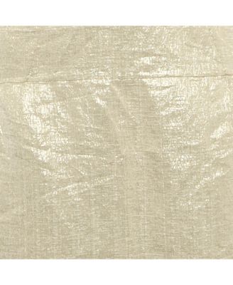 Women's Gold Silk Blend Lurex Mini Skirt