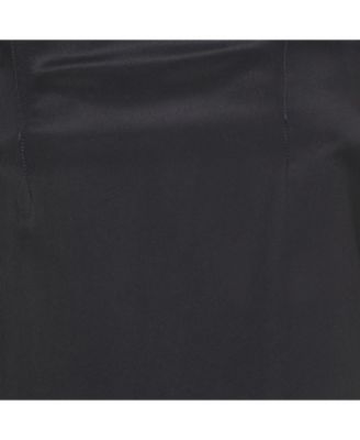 Women's Navy Blue & Black Chiffon Top