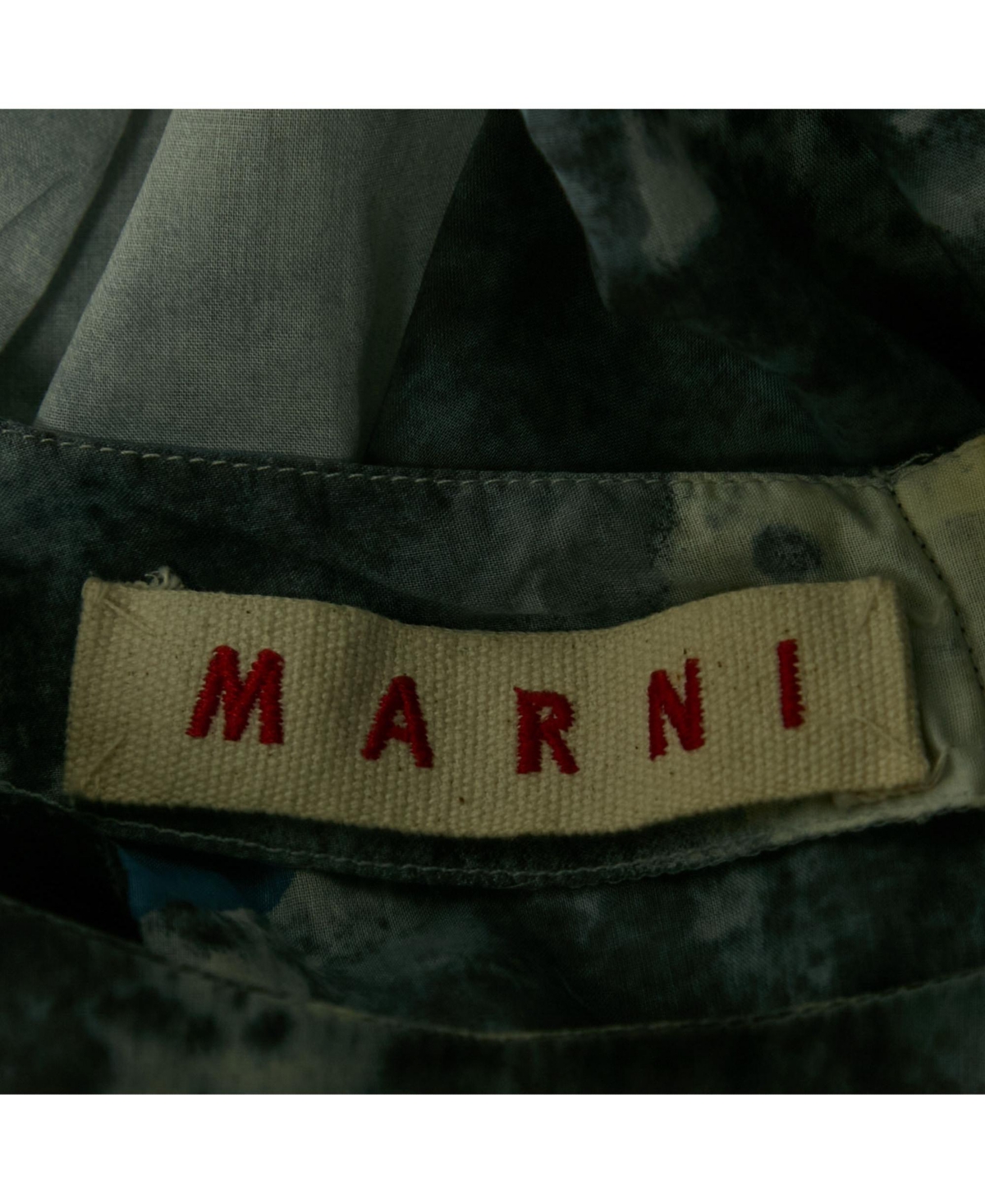 Pre-Owned Marni Women's Multicolor Cotton Half Sleeve Blouse