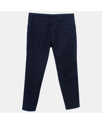 Women's Navy Blue Cotton Trousers